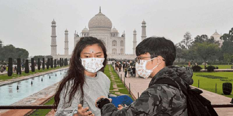 खुला गरिए पनि कम मात्र पर्यटक ताजमहल पुगे खुला गरिए पनि कम मात्र पर्यटक ताजमहल पुगे