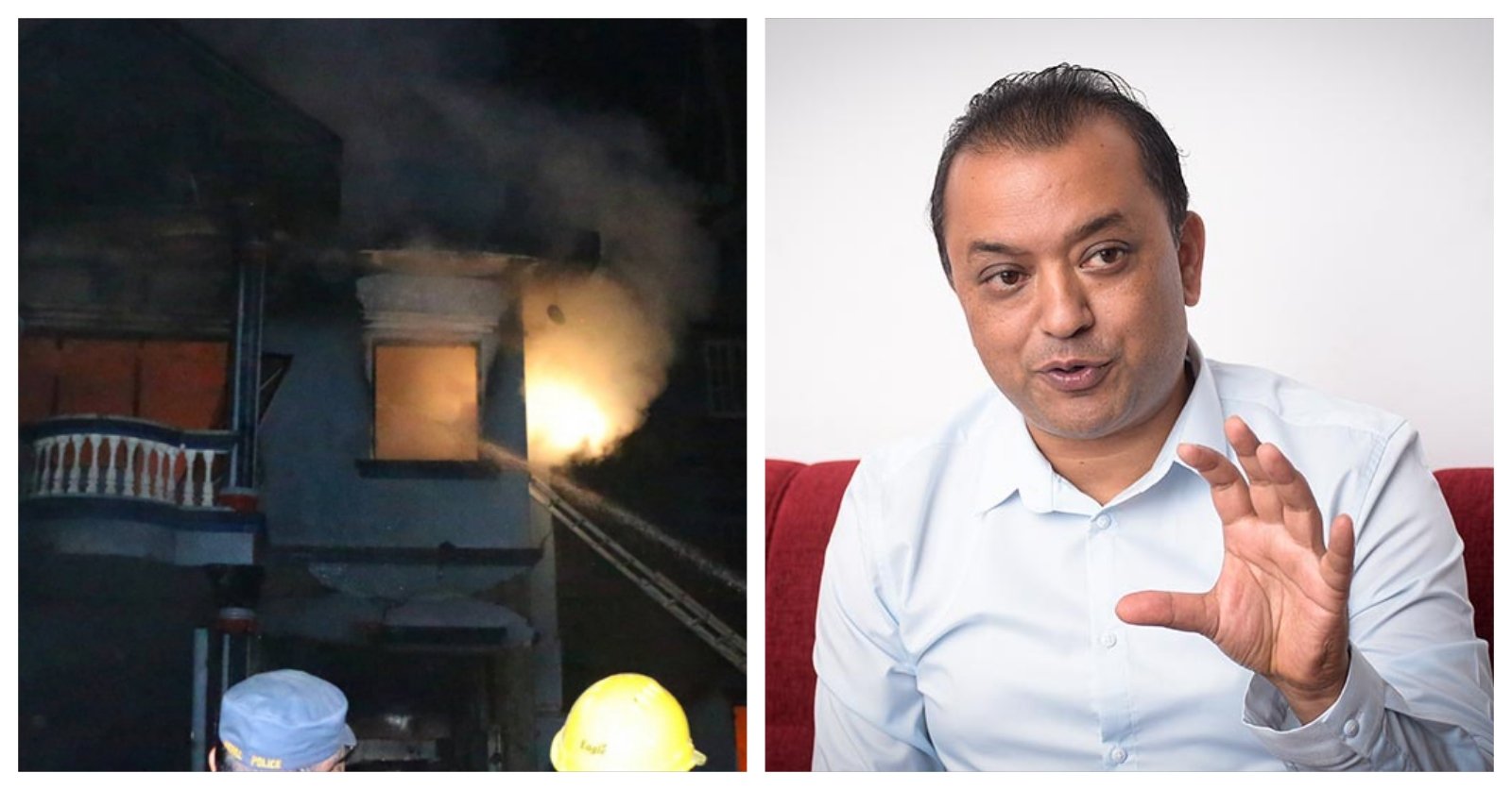 कपन विष्फोटः ९ दमकल, १० पानी ट्यांकर र ३०० सुरक्षाकर्मीले पनि क्षति रोक्न सकेनन्, स्थानीयको आक्रोश गगनमाथि कपन विष्फोटः ९ दमकल, १० पानी ट्यांकर र ३०० सुरक्षाकर्मीले पनि क्षति रोक्न सकेनन्, स्थानीयको आक्रोश गगनमाथि