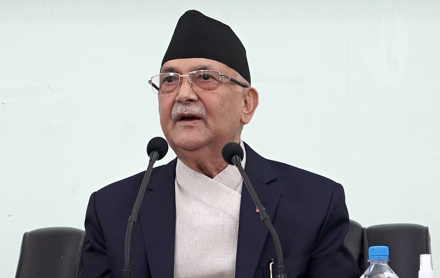 ओलीले भने:गठबन्धनले राष्ट्रपतिको अपमान गर्नुलाई महानता ठान्यो ओलीले भने:गठबन्धनले राष्ट्रपतिको अपमान गर्नुलाई महानता ठान्यो